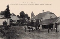 Arpenans - La Fontaine - La Maison Commune et Grande Rue