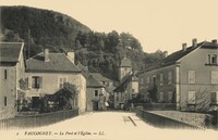 Faucogney-et-la-Mer - Le Pont et L'Eglise