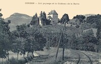 Cordon - Joli paysage et le Château de la Barre