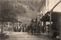 La Clusaz - Départ du Courrier pour le Col des Aravis