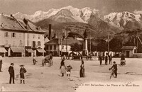 La Place et Le Mont-Blanc