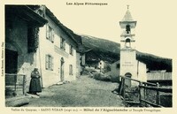 Hôtel de l'aigueblanche et Temple Évangélique