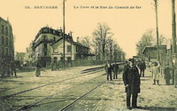 La Gare et la rue du Chemin de Fer
