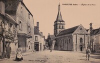 Saint-Gaultier - L'Eglise et la Place