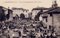 Place Ferdinand-de-Barrin, le Jour de Foire