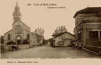 Cour-et-Buis - l'Église et la Mairie
