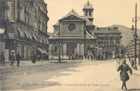 Rue Felix Poulat, Gare des Tramways et L'Eglise St-Louis