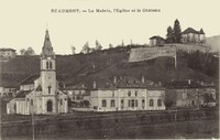 La Mairie, l'Église et le Château