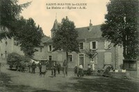 Saint-Martin-de-la-Cluze - La Mairie et L'Eglise - Lavoir