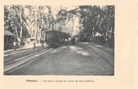 Les Deux Train en Gare de Saint-Gilles