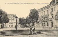 Place Pascal-Duprat - La Poste et le Cercle Militaire