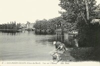 LES PONTS-NEUFS  - Vue sur l'Etang - Lavandières