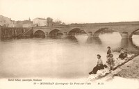 MUSSIDAN   - Le Pont sur L'Isle - Lavandières