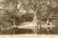 VERNON  - Les Bords de la Seine Lavoir sur le Bras Saint-Jean _Lavandière