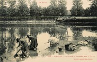 MIRANDE - Le Lavoir et Chaussée sur la Baise