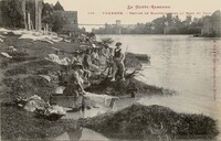 VILLEMUR  - Groupe de Blanchisseuses au Bord du Tarn