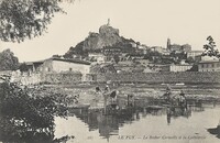 LE PUY - Le Rocher Corneille et la Cathédrale - Lavandières