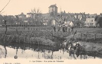 LA CHATRE  - Vue prise de L'Abattoir - Lavandières