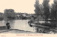 SELLES-sur-CHER  - Le Bourgeau-Vue prise du Quai _ Lavandières