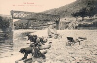 FLORAC - Le Pont Métallique - Lavandières