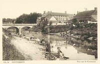 PONTORSON - Vue sur le Couesnon- Lavandières