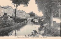 SAINTE_MENEHOULD  - Vue de L'Aisne au Pont de Pierre - Lavandières