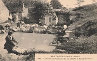 BAUD  - Lavoir et Fontaine de la Clarté - Lavandières