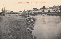 CERGY-la -TOUR  -  Le Canal et vue générale - Lavandières