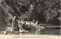 AUBAGNE - Lessiveuses au bord de L'Huveaune