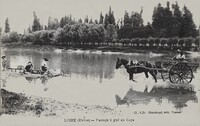 LOIRE -Passage à gué au Capa