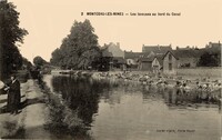 MONTCEAU les MINES - Les Laveuses au bord du Canal