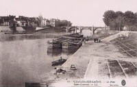 CHALON sur SAÔNE - Le Pont Saint-Laurent -Lavandière