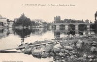 CHAUVIGNY  - Le Pont -Rive Gauche de la Vienne - Lavandière