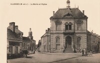Allonnes - La Mairie et l'Église