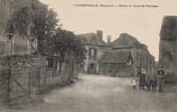 Courbeveille - Mairie et Route de Montjean