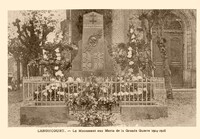 Lenoncourt - Le Monument aux Morts de la Grande Guerre 1914- 1918