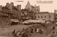 La Place du Marché et la nouvelle Eglise St-Germain