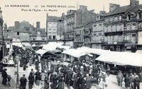 La Ferté Macé - Place de L'Eglise - Le Marché