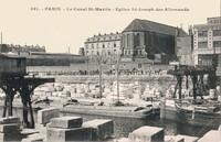 Le Canal St-Martin - Eglise St-Joseph des Allemands