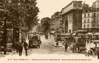 Boulevard  et Porte Saint-Martin 