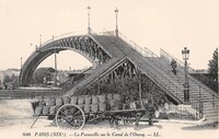 La Passerelle sur le Canal de L'Ourcq