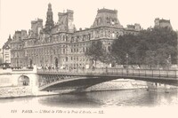 L'Hôtel de Ville et le Pont d'Arcole