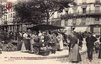 Boulevard  de Ménilmontant - Jour de Marché