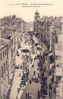 La Rue du Commerce un jour de Marché