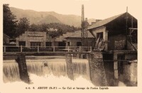 Arudy - Le Caii et barrage de l'usine Laprade