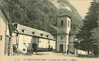 Eaux-Chaude - Chaudes-L'Entrée de la Ville - L'Eglise