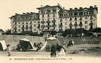 Hôtel  Eskualduna vu de la Plage