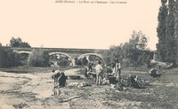 Le Pont sur L'Azergue - Les Laveuses