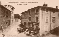 Hôtel de France et Route d'Oingt