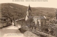 Entrée du Village par la Route de Vaugneray